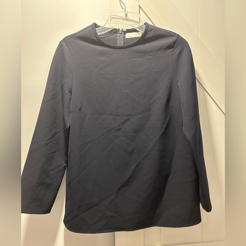 Oak + Fort Black Blouse Size Small